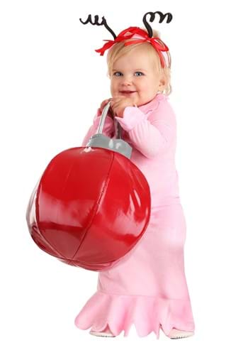 Click Here to buy Baby Dr. Seuss Classic Cindy Lou Who Costume | How the Grinch Stole Christmas Costumes from HalloweenCostumes, CDN Funds & Shipping