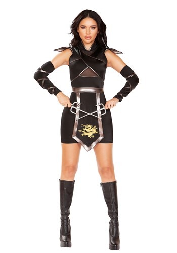 Click Here to buy Womens Sexy Deluxe Ninja Warrior Costume from HalloweenCostumes, CDN Funds & Shipping