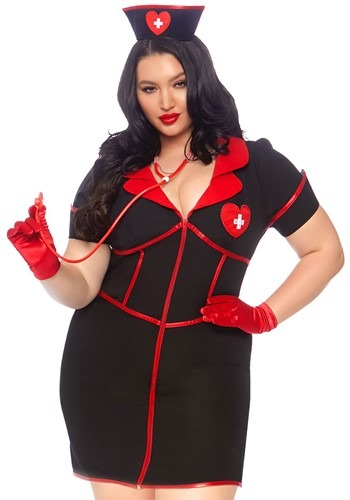 Click Here to buy Bedside Babe Womens Plus Costume from HalloweenCostumes, CDN Funds & Shipping