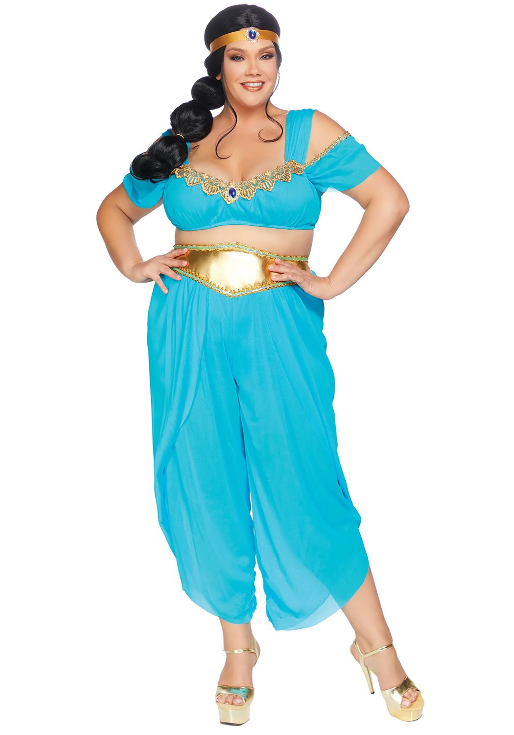Plus Size Sexy Desert Princess Costume for Adults