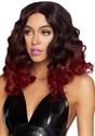 Women's Curly Ombre Burgundy Wig