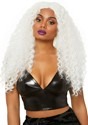 Women's Long Curly White Wig