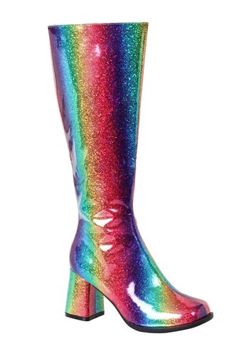 Click Here to buy Rainbow Gogo Womens Boots from HalloweenCostumes, CDN Funds & Shipping