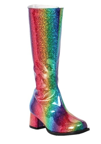 Click Here to buy Rainbow Gogo Girls Boots from HalloweenCostumes, CDN Funds & Shipping