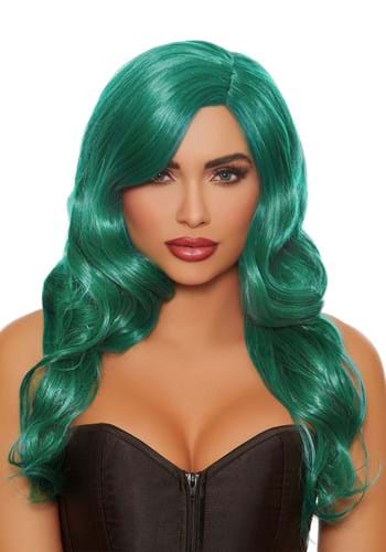 Click Here to buy Teal Long Wavy Wig for Women from HalloweenCostumes, CDN Funds & Shipping