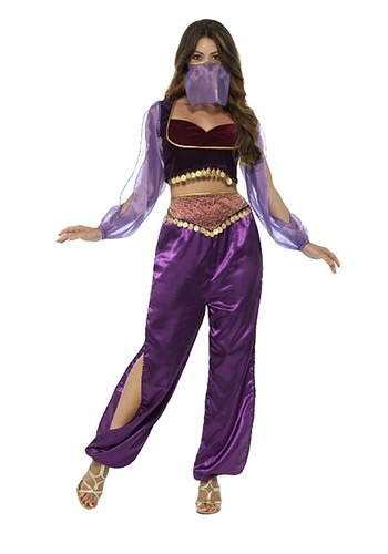 Click Here to buy Purple Belly Dancer Womens Costume from HalloweenCostumes, CDN Funds & Shipping