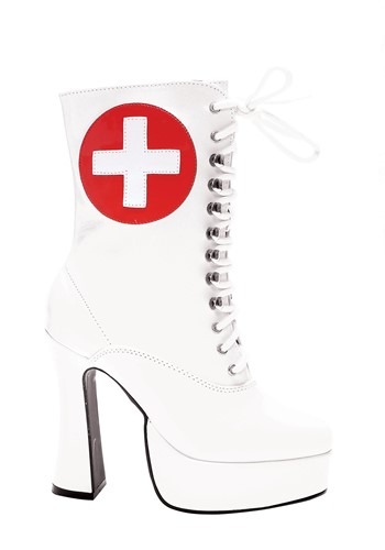 Click Here to buy White Nurse Boots for Women from HalloweenCostumes, CDN Funds & Shipping