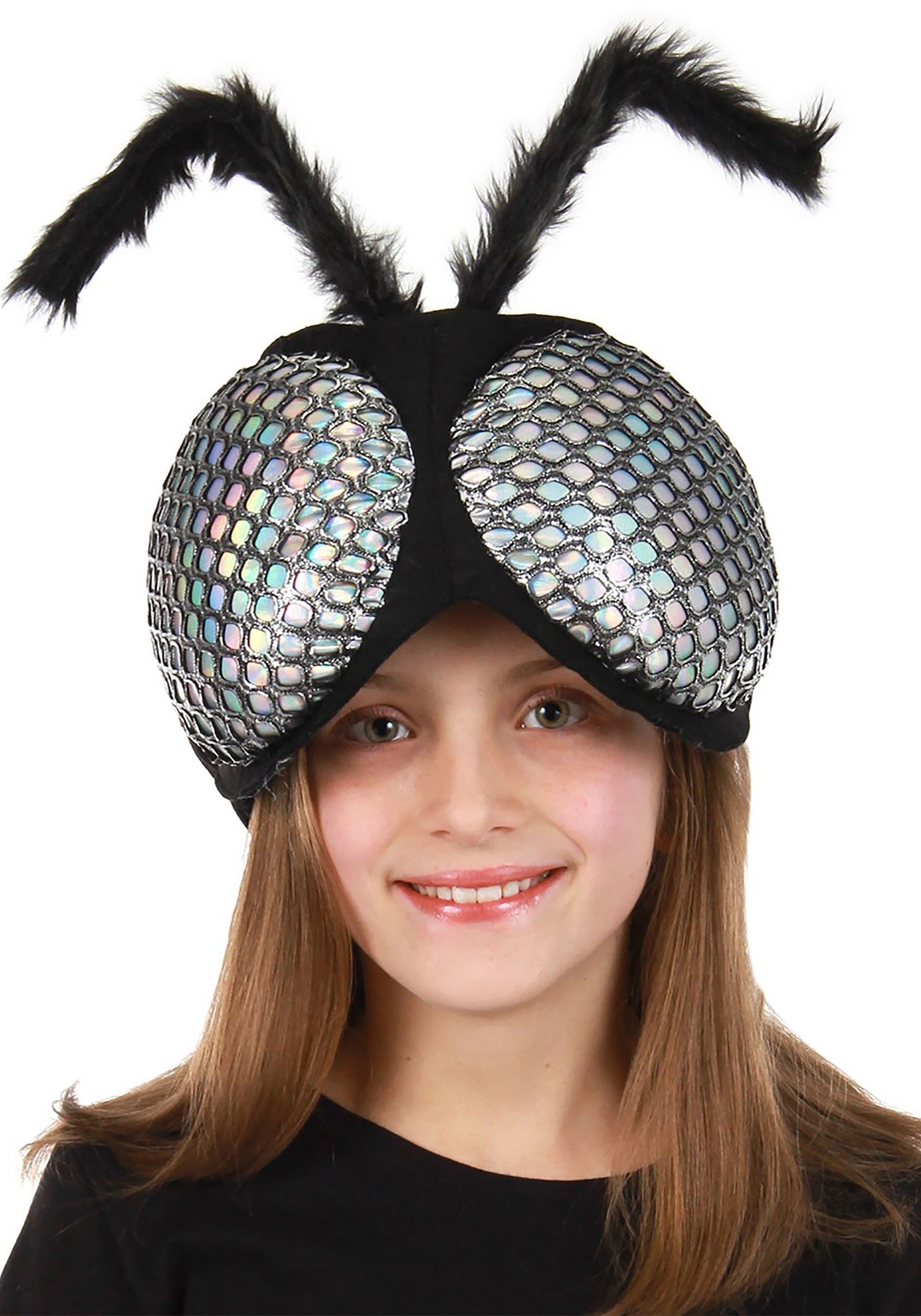 Holographic Large Fly Eyes Plush Headband