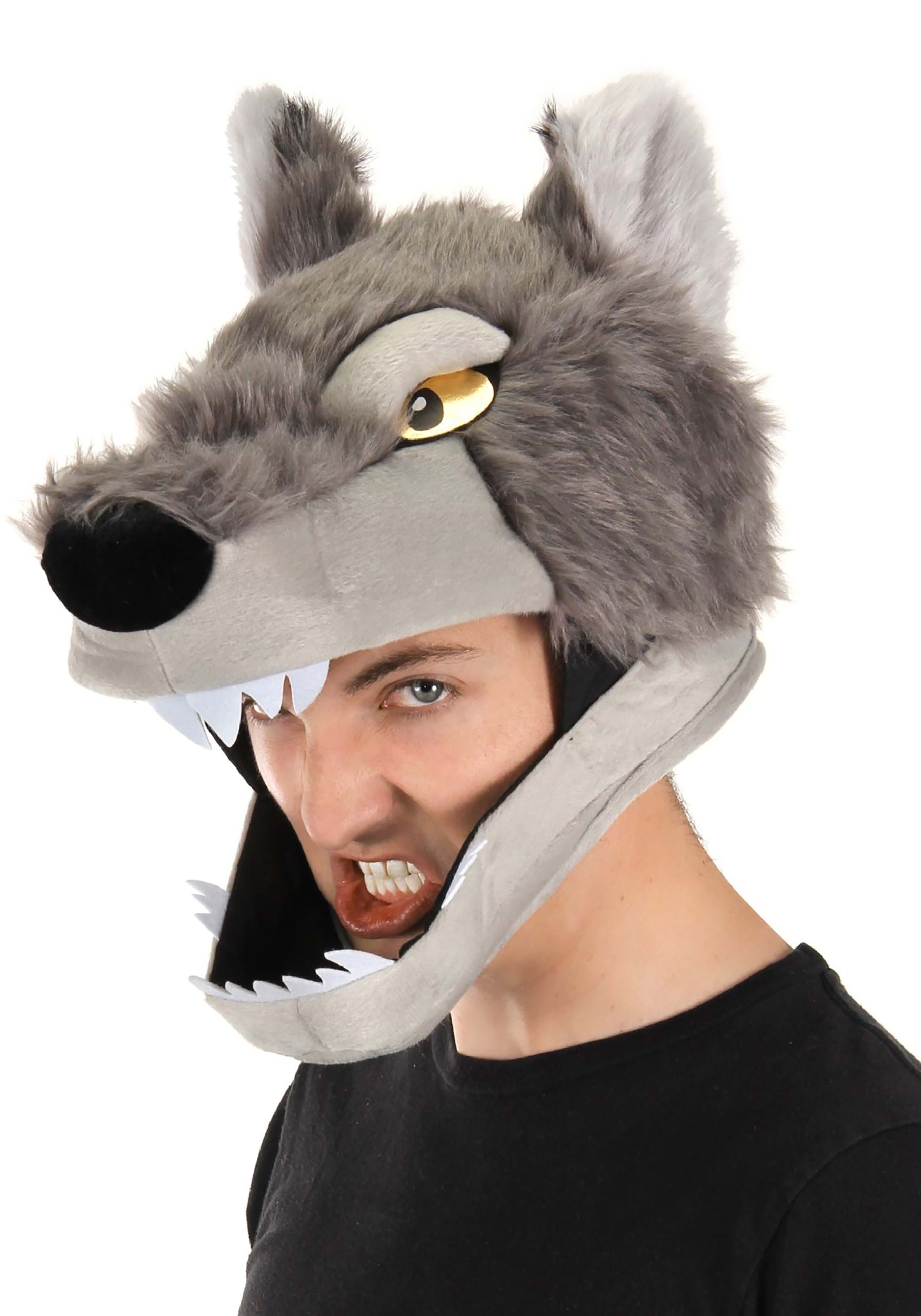 elope Gray Wolf Jawesome Hat One-Size