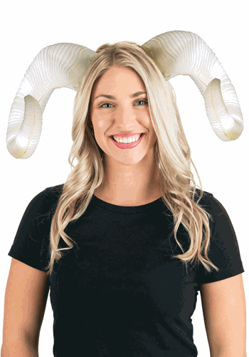 Click Here to buy Ram Light Up Lumen Horns from HalloweenCostumes, CDN Funds & Shipping
