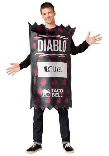 Click Here to buy Adult Diablo Taco Bell Sauce Packet Taco Bell Costume from HalloweenCostumes, CDN Funds & Shipping