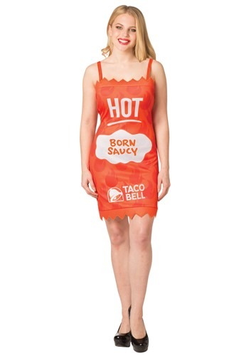 Click Here to buy Womens Taco Bell Hot Taco Bell Sauce Packet Costume from HalloweenCostumes, CDN Funds & Shipping