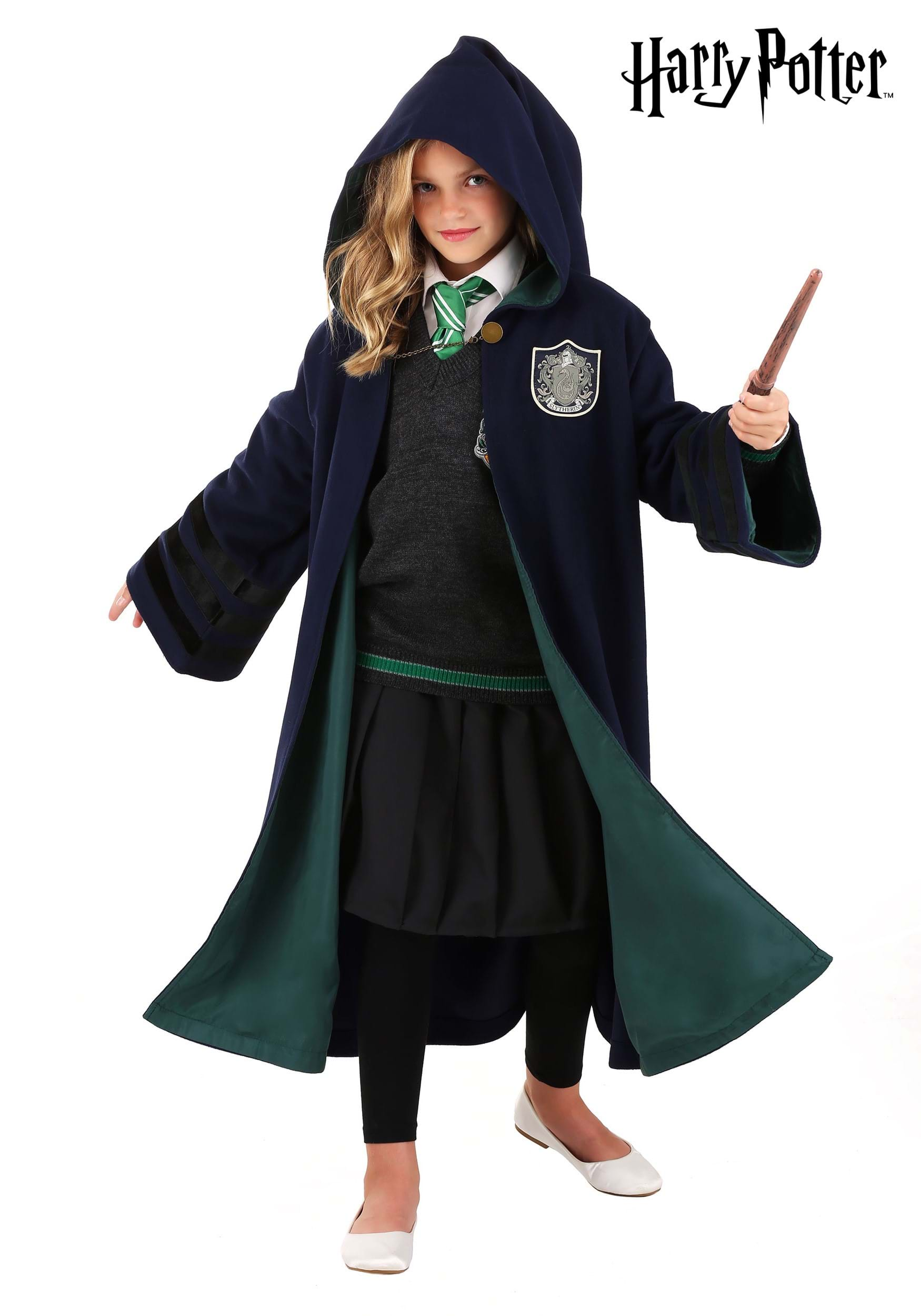 Kids Harry Potter Hogwarts Slytherin Robe