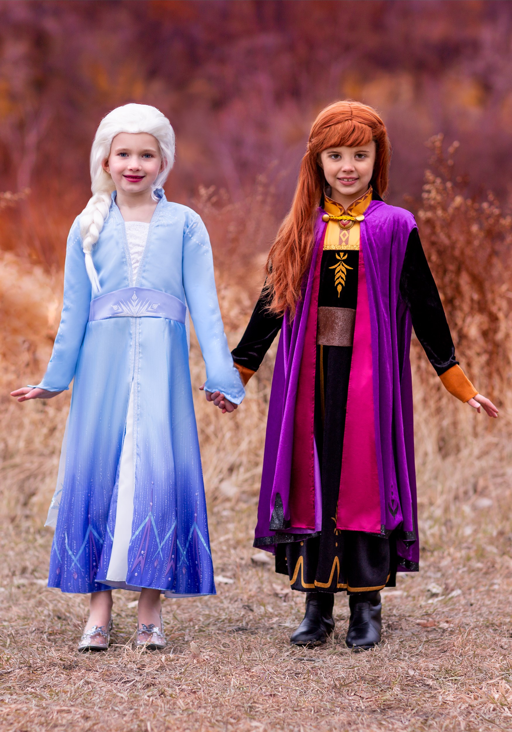 Frozen 2 Anna Girls Deluxe Costume , Princess Costumes For Girls