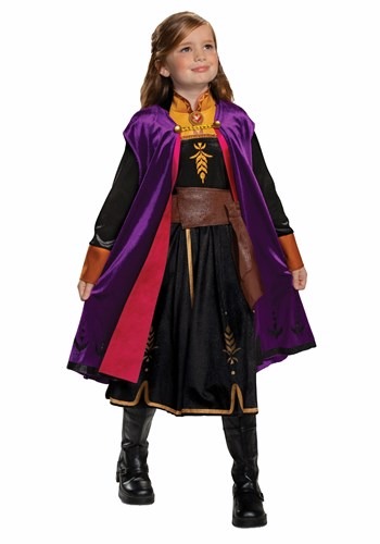Click Here to buy Frozen 2 Anna Girls Deluxe Costume | Princess Costumes for Girls from HalloweenCostumes, CDN Funds & Shipping