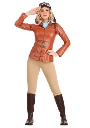 Click Here to buy Deluxe Amelia Earhart Womens Costume from HalloweenCostumes, CDN Funds & Shipping