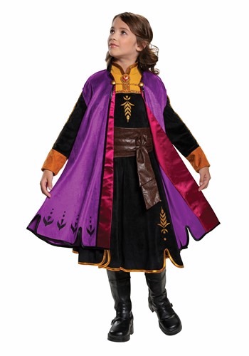 Click Here to buy Girls Frozen 2 Anna Prestige Costume from HalloweenCostumes, CDN Funds & Shipping
