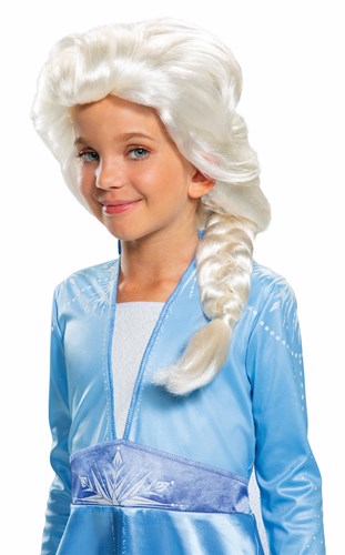 Click Here to buy Frozen 2 Elsa Wig for Girls from HalloweenCostumes, CDN Funds & Shipping