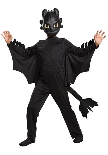 Click Here to buy Kids How to Train Your Dragon Toothless Classic Costume from HalloweenCostumes, CDN Funds & Shipping