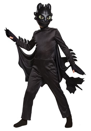 Click Here to buy Deluxe How to Train Your Dragon Toothless Kids Costume from HalloweenCostumes, CDN Funds & Shipping