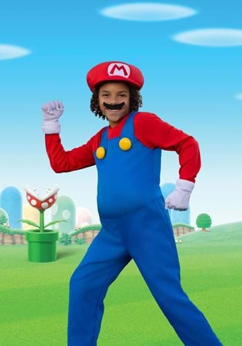 Cosplay Mario Bross Disfraz Niño Luigi Superheroe