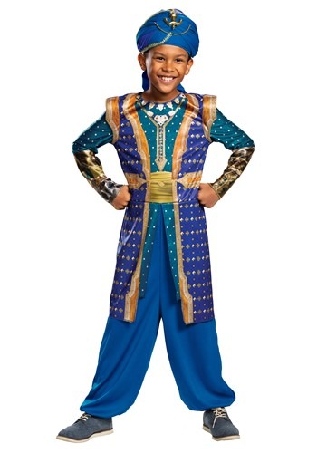 Click Here to buy Disney Aladdin Live Action Boys Genie Costume from HalloweenCostumes, CDN Funds & Shipping