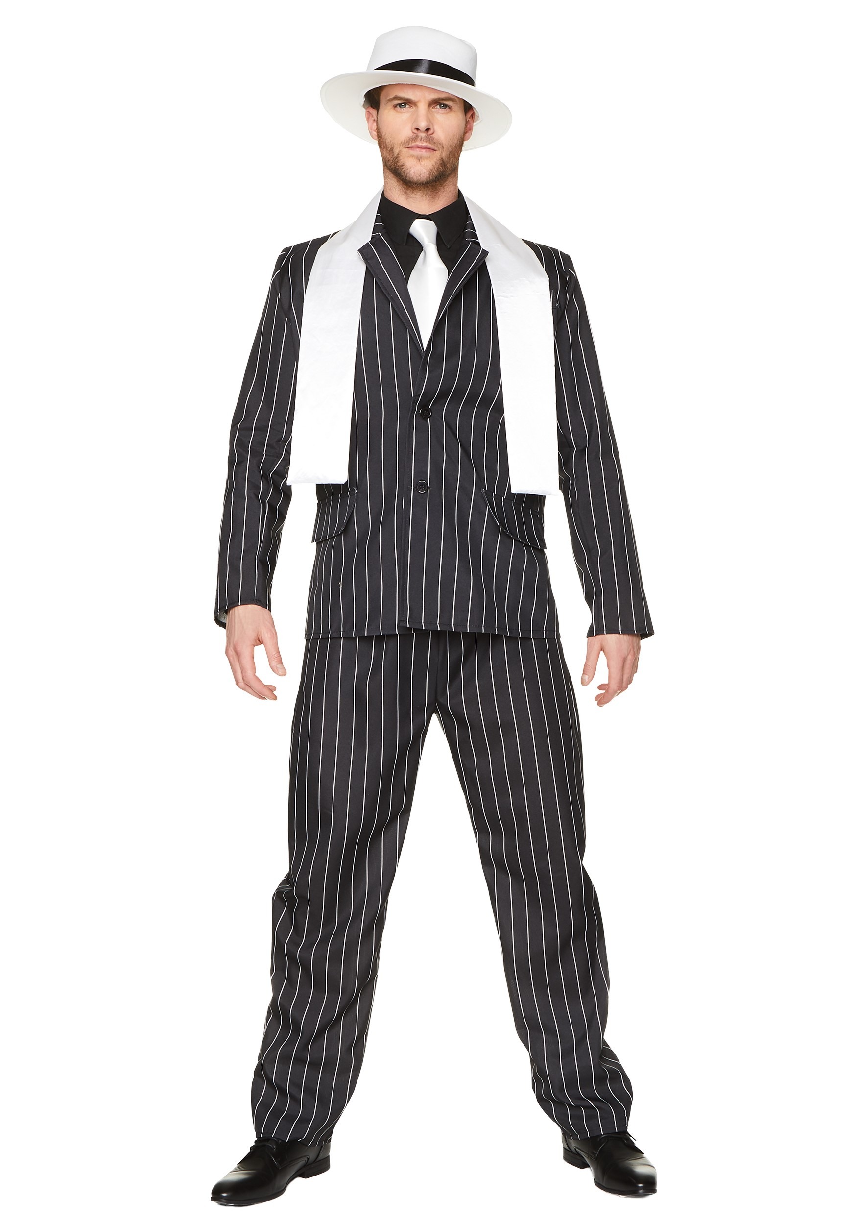 Men's Gangster Boss Costume With Accessories