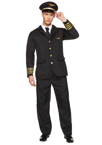 Click Here to buy Mens Airplane Pilot Costume from HalloweenCostumes, CDN Funds & Shipping