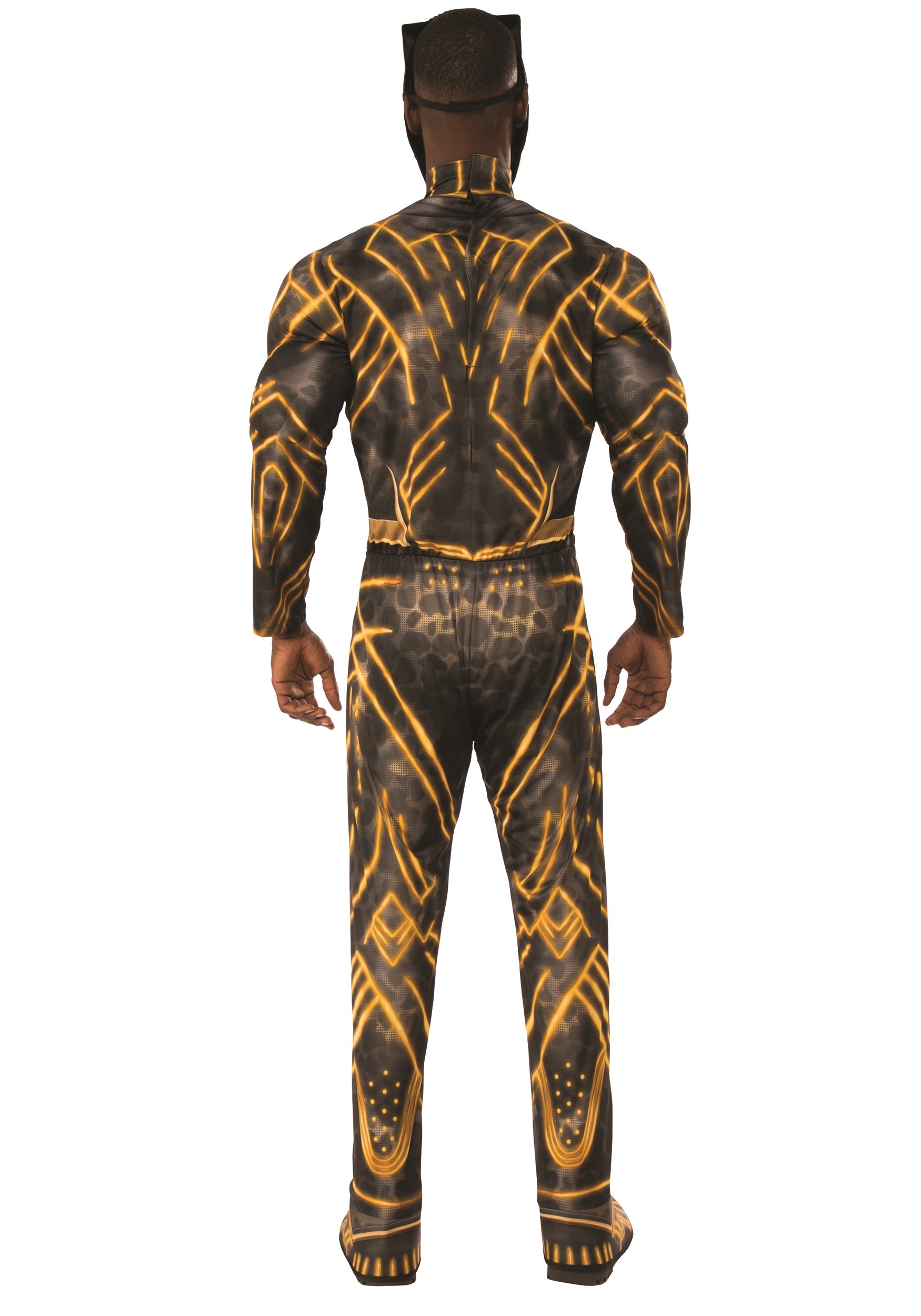 Deluxe Black Panther Killmonger Battle Suit For Adults