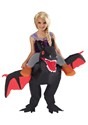 Child Inflatable Black Ride on Dragon Costume