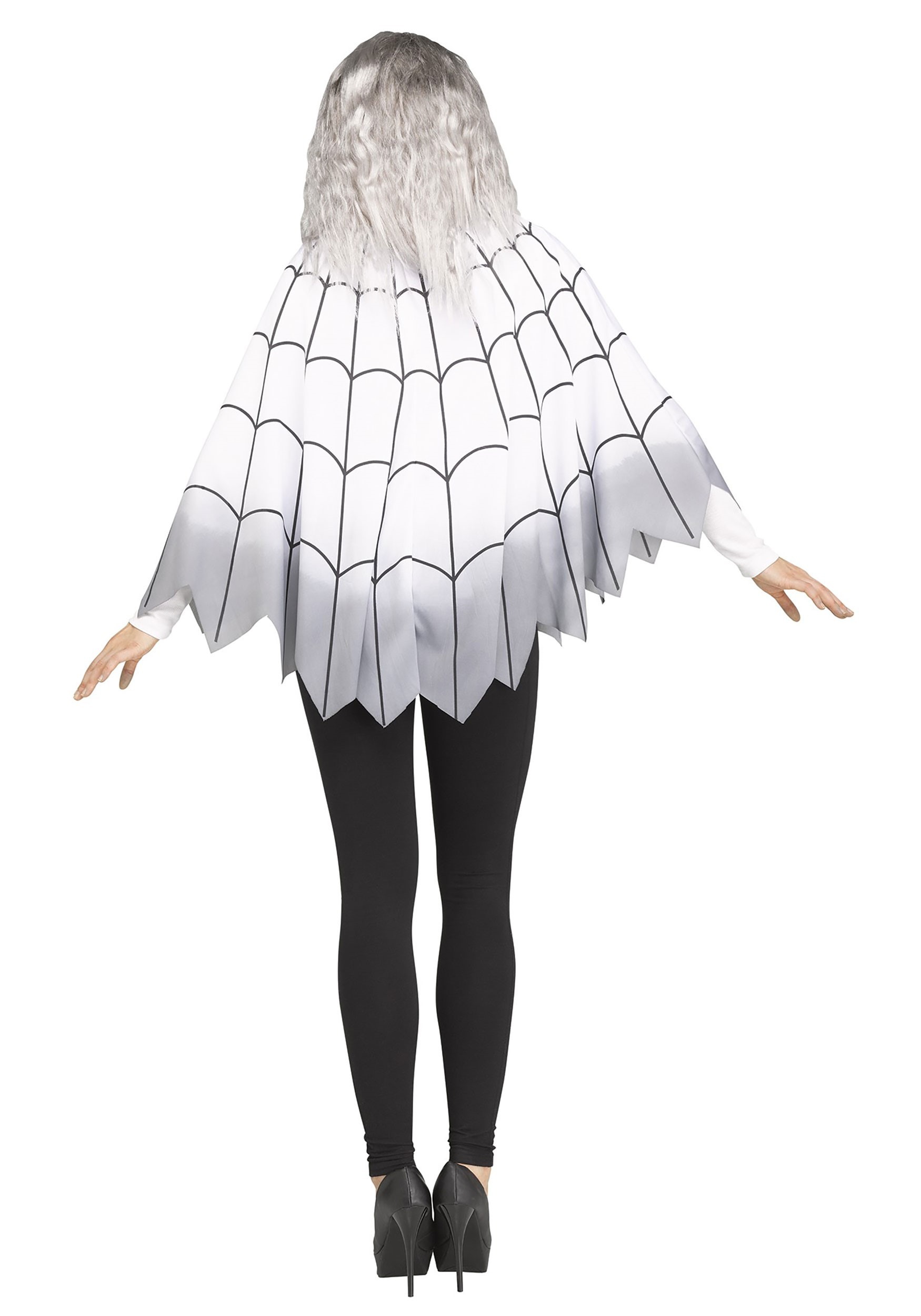 Ombre Spider Web Poncho For Women