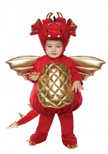 Toddler Red Dragon Bubble Costume