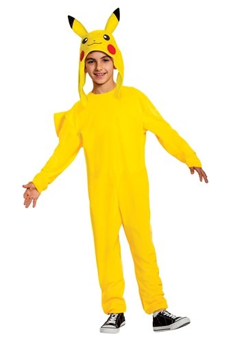 Click Here to buy Nintendo Pokemon Kids Pikachu Deluxe Costume from HalloweenCostumes, CDN Funds & Shipping