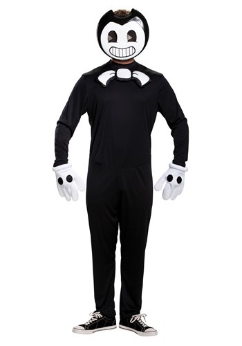 Click Here to buy Adult Bendy and the Ink Machine Bendy Classic Costume from HalloweenCostumes, CDN Funds & Shipping