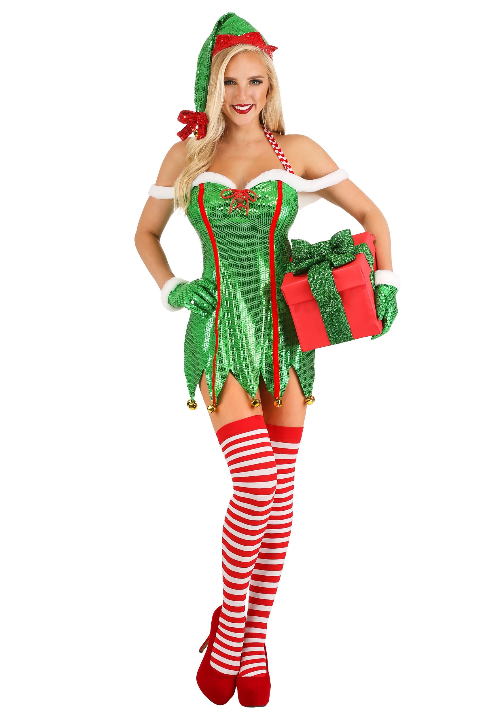 Buy LUGOGNE Womens Halloween Costumes Sexy Cosplay Elf Dress Puff