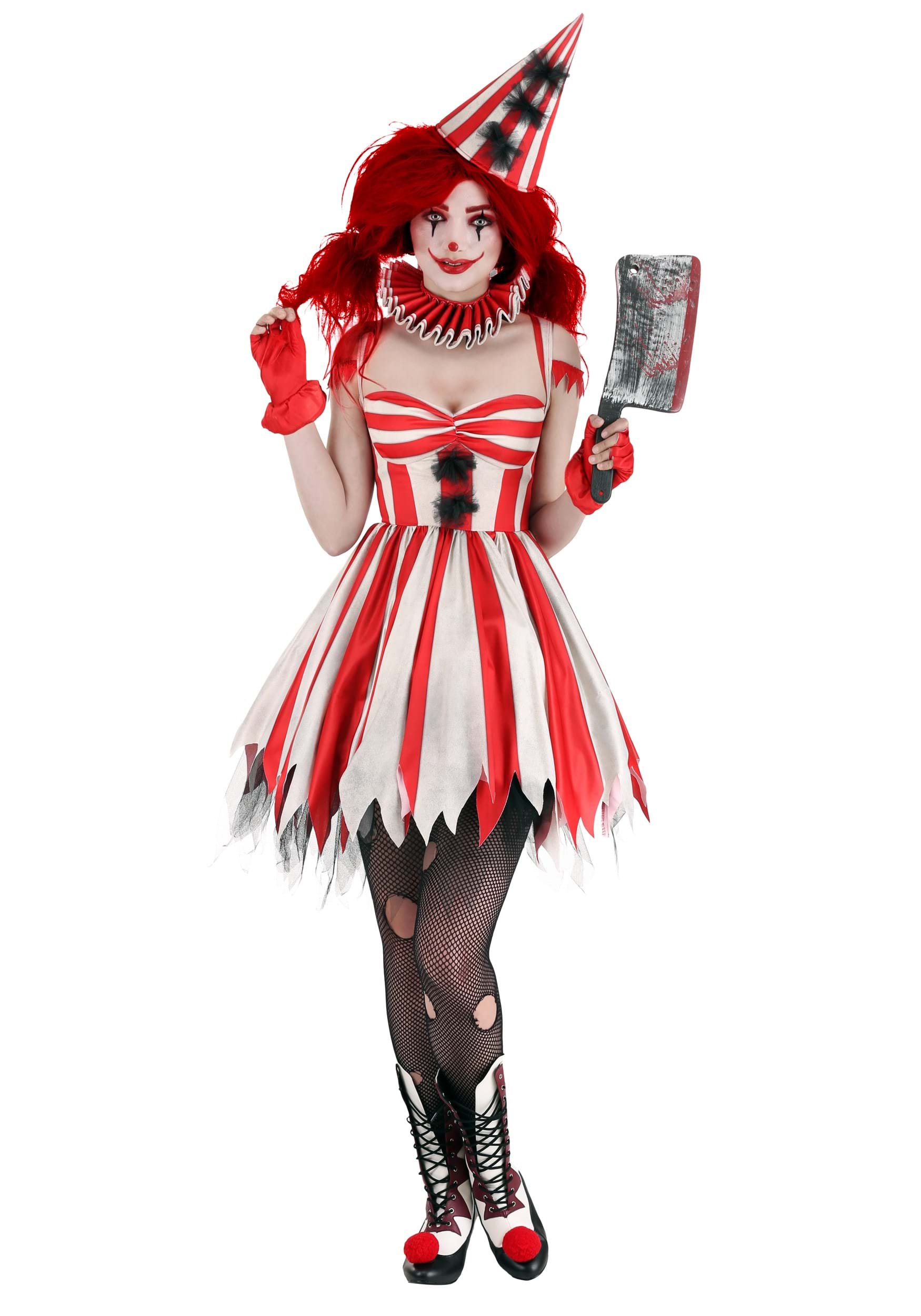 Sinister Circus Clown Costume Womens 0072