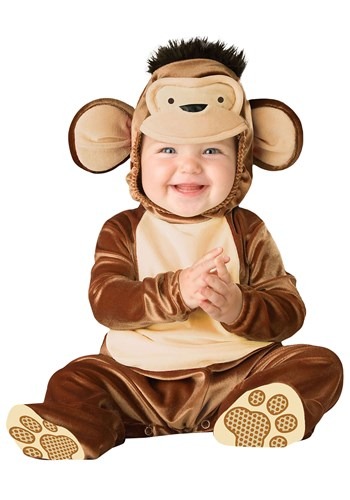 Click Here to buy Cute Baby Mischievous Monkey Costume from HalloweenCostumes, CDN Funds & Shipping