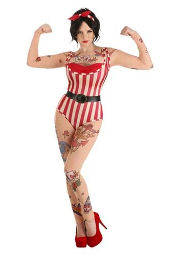 Click Here to buy Vintage Strong Woman Womens Costume from HalloweenCostumes, CDN Funds & Shipping
