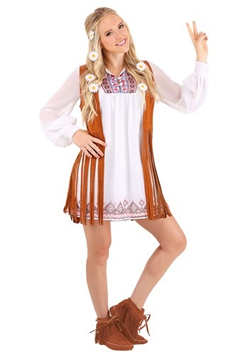 Patchwork Hippie Costume Women's