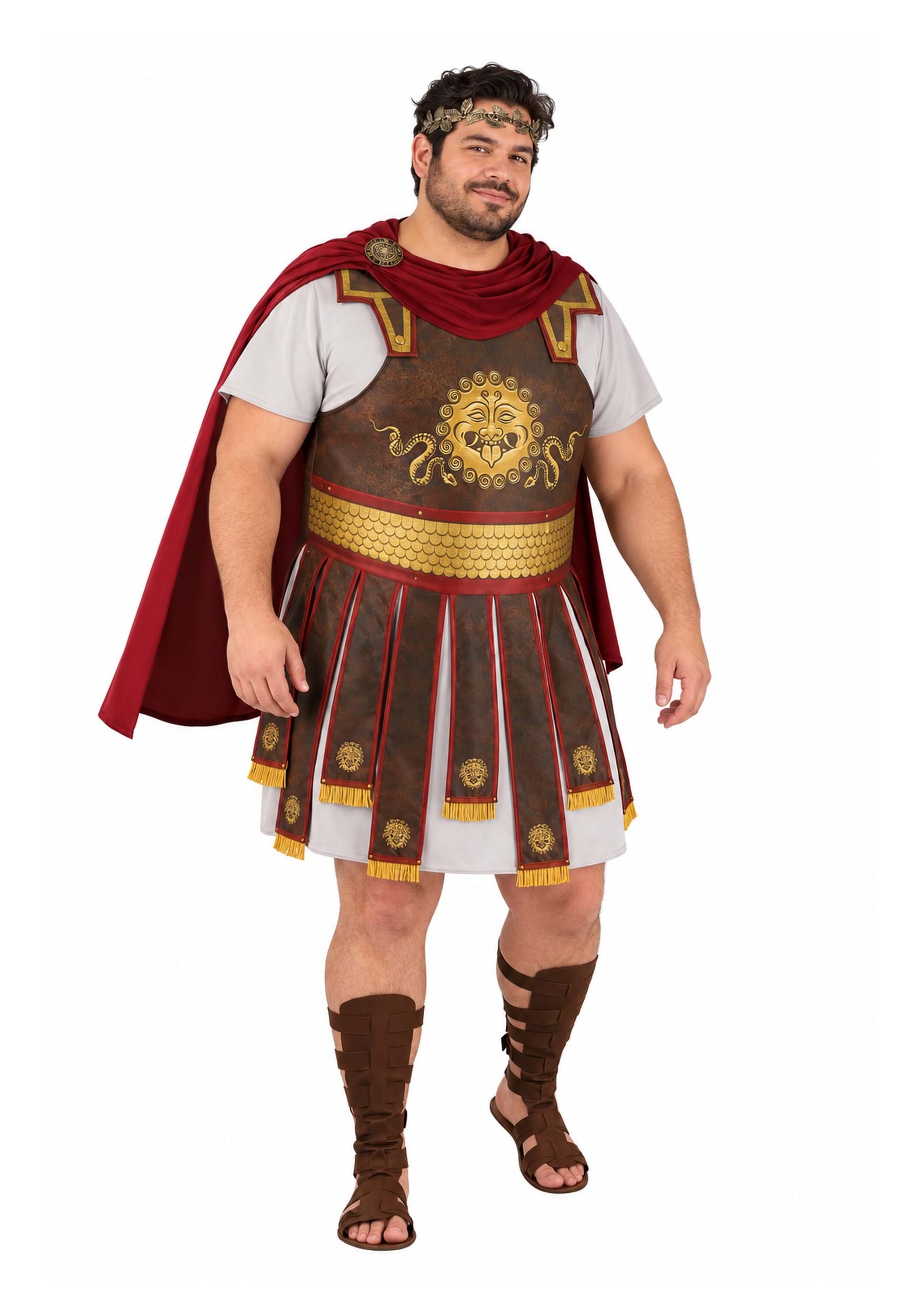 Plus Size Men's Roman Warrior Costume | Historical Costumes