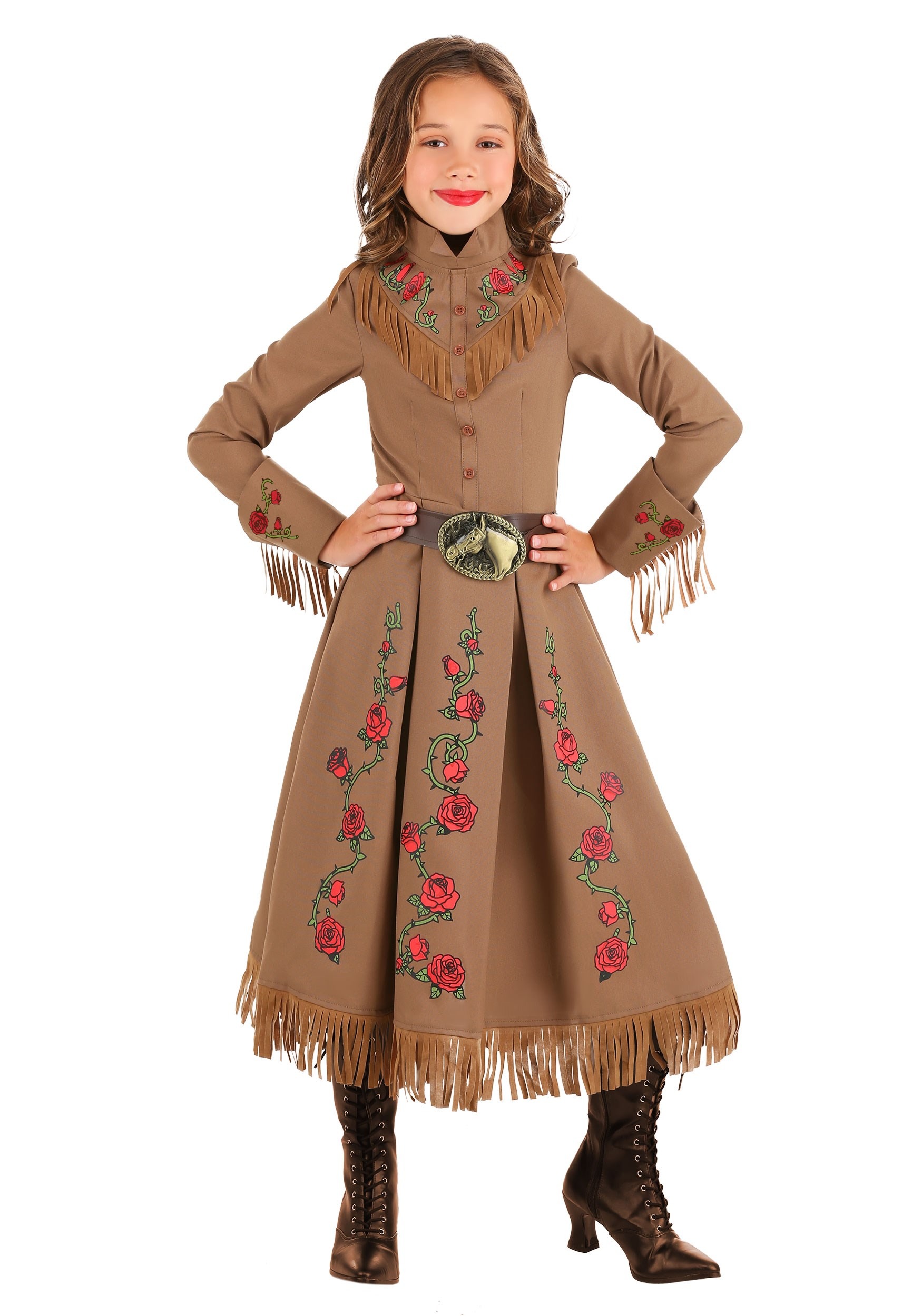 Annie Oakley Cowgirl Costume For Girls , Historical Figure Costumes