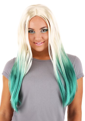 Click Here to buy Blonde and Green Ombre Mermaid Wig for Women from HalloweenCostumes, CDN Funds & Shipping