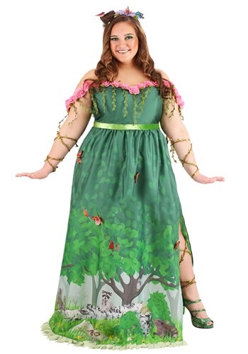 Click Here to buy Plus size Mother Nature Womens Costume from HalloweenCostumes, CDN Funds & Shipping