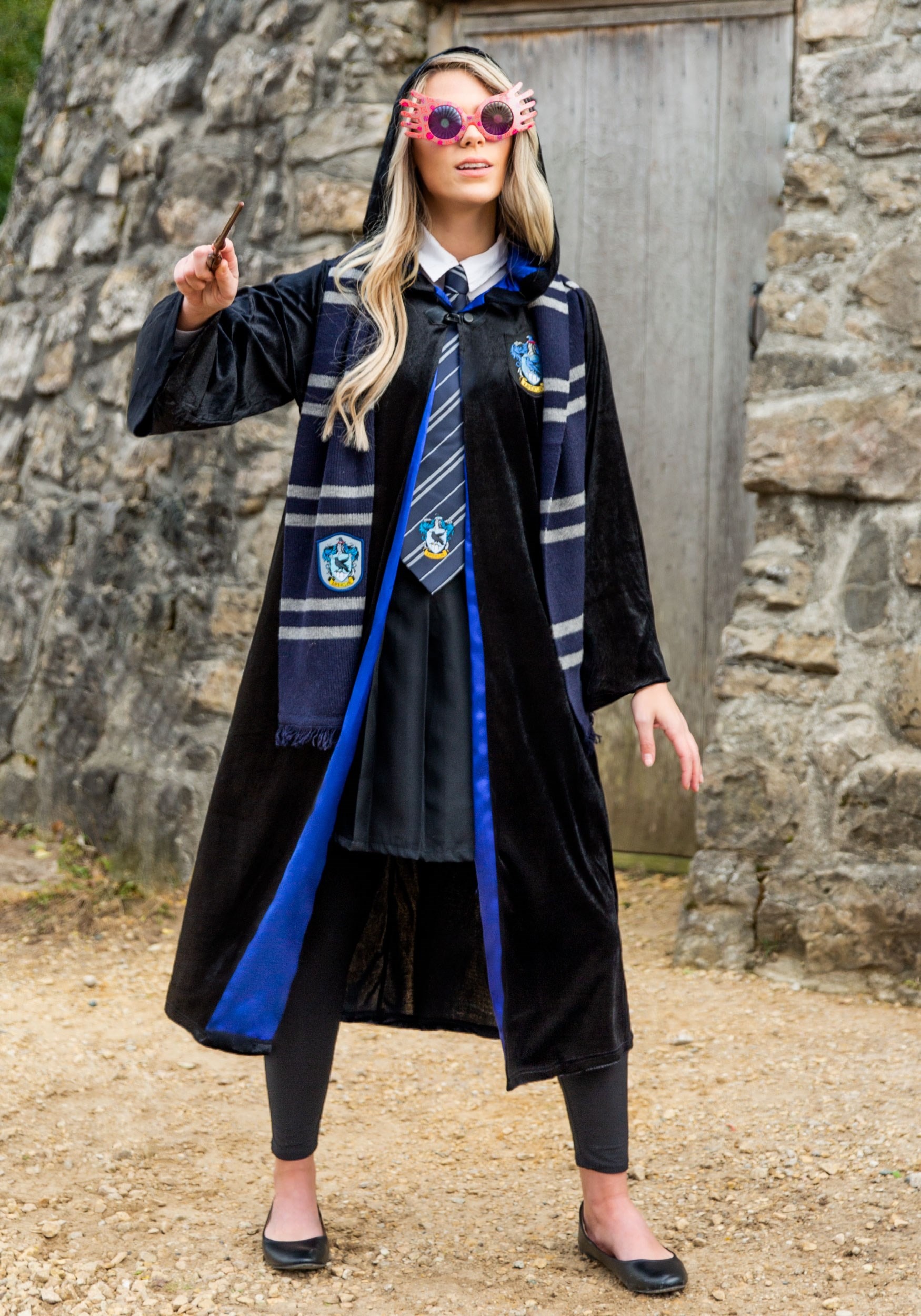 Deluxe Harry Potter Plus Size Adult Ravenclaw Robe Costume 