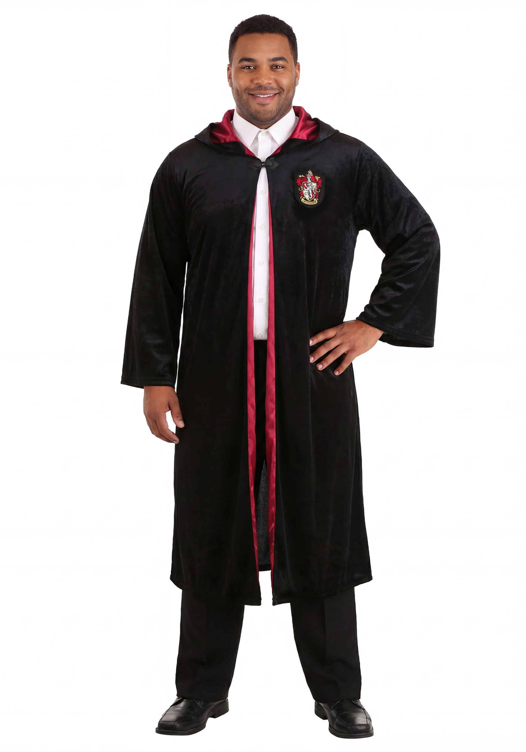 Plus Size Deluxe Harry Potter Gryffindor Robe Costume for Adults
