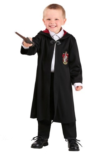 Click Here to buy Harry Potter Toddler Gryffindor Robe from HalloweenCostumes, CDN Funds & Shipping