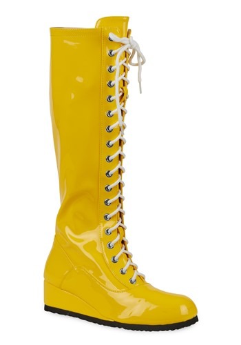 Click Here to buy Yellow Wrestling Boots for Men from HalloweenCostumes, CDN Funds & Shipping