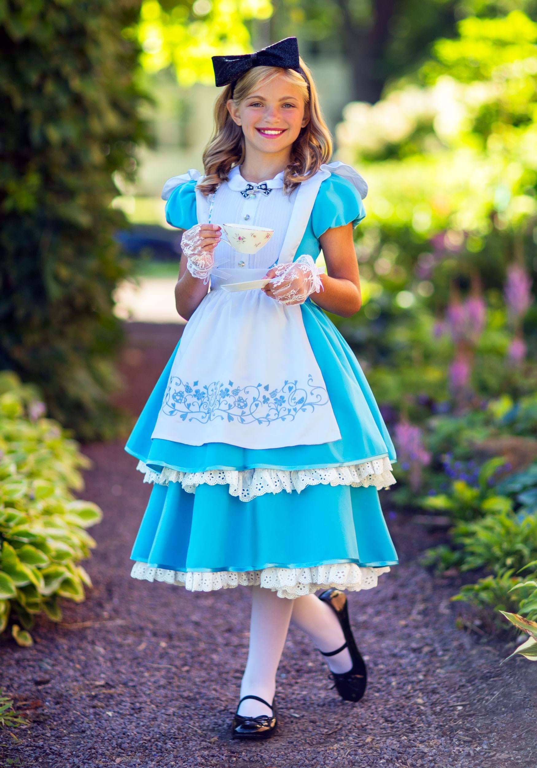 Alice Wonderland Costume Girls