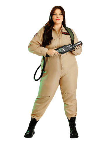 Click Here to buy Ghostbusters Plus Size Costume Jumpsuit for Women | Movie Costumes from HalloweenCostumes, CDN Funds & Shipping