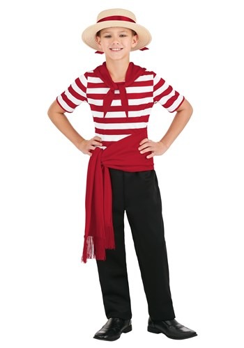 Click Here to buy Venice Gondolier Kids Costume from HalloweenCostumes, CDN Funds & Shipping